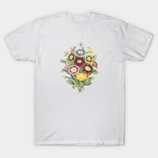 Flower Bouquet Vintage Illustration T-Shirt